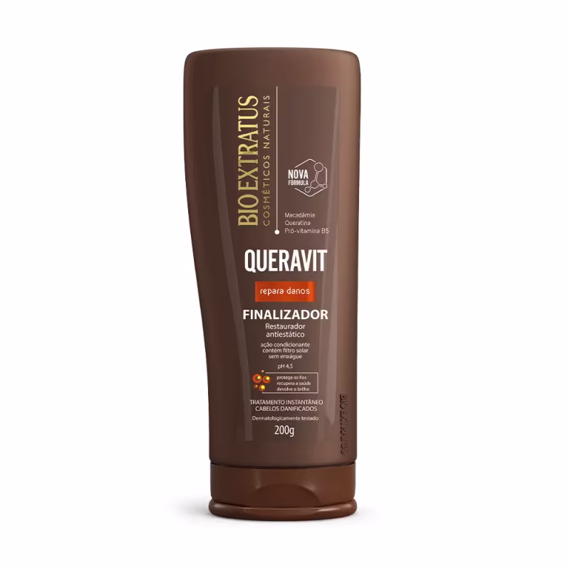 Kit Bio Extratus Queravit Shampoo Condicionador Máscara 250ml/g Finalizador 200g