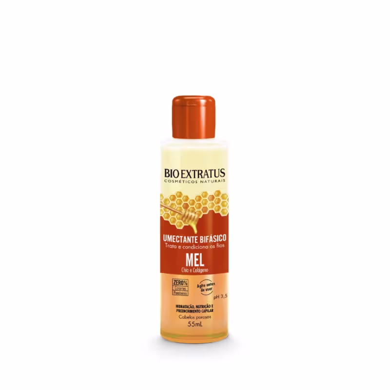 Kit Bio Extratus Mel Nutritivo Shampoo Máscara 1L/Kg Umectante 55ml