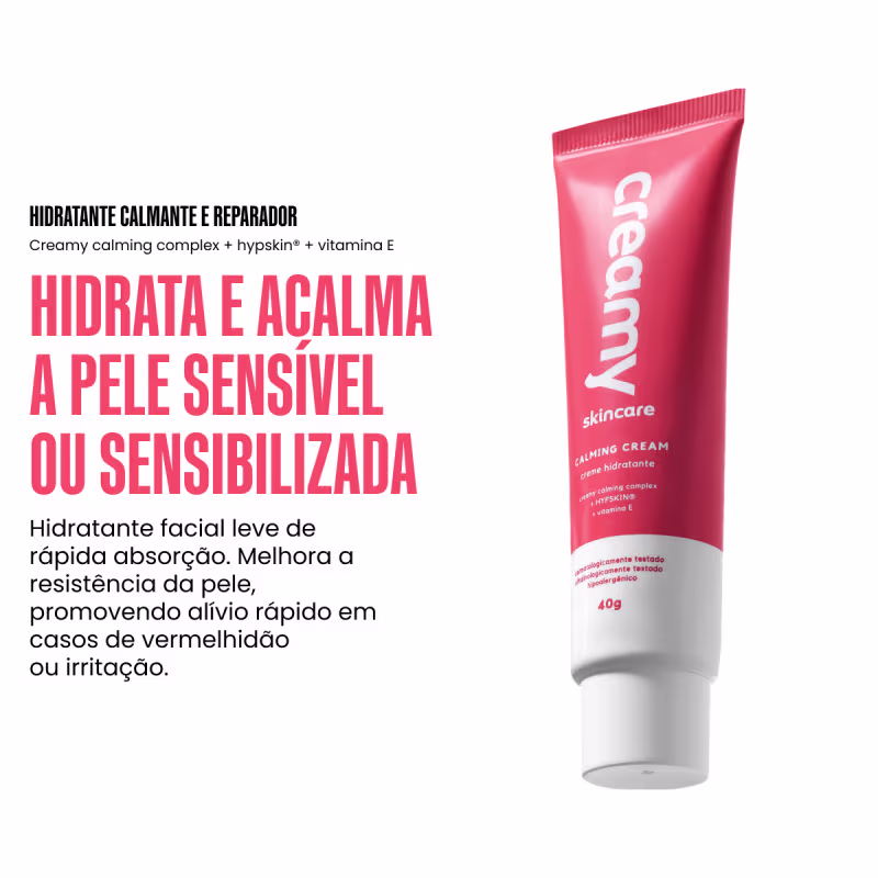 Duo Limpador Glicerinado 200ml + Hidratante Calming 40g Cream Creamy