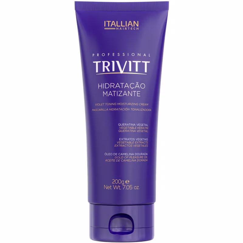 Trivitt Kit Homecare Leave-In, Kit Itallian Hairtech Cronograma Capilar Matizante, Fluido Matizante