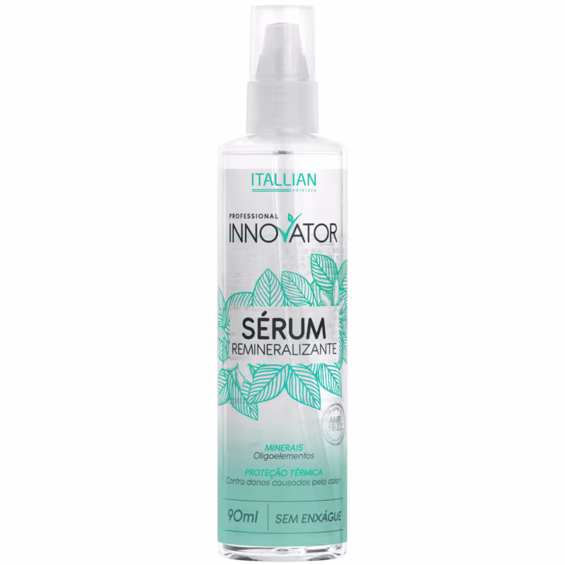 Produto de tratamento capilar Innovator Sérum Remineralizante da marca Itallian Hairtech. Volume de 90ml.