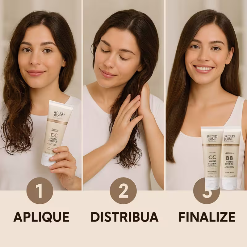 Kit Jacques Janine Bb Cream e CC Cream Brilho e Zero Frizz