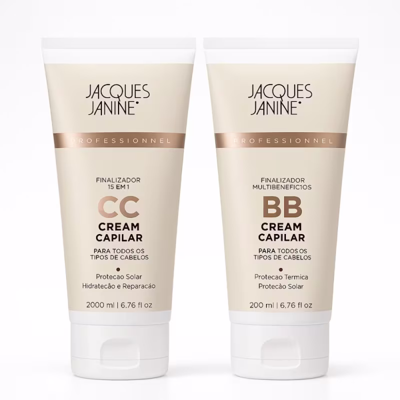 Kit Jacques Janine Bb Cream e CC Cream Brilho e Zero Frizz