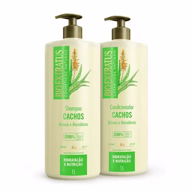 Kit  Cachos Shampoo Condicionador 2x1000ml - Bio Extratus