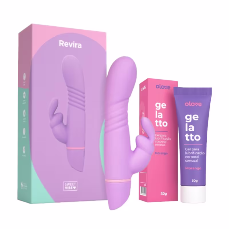 it Vibrador Recarregável Revira + Brinde Lubrificante Gelatto