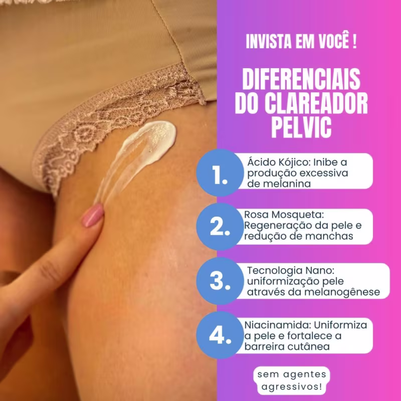 Creme Clareador Íntimo Virilha Axila Pele Sensível Manchas