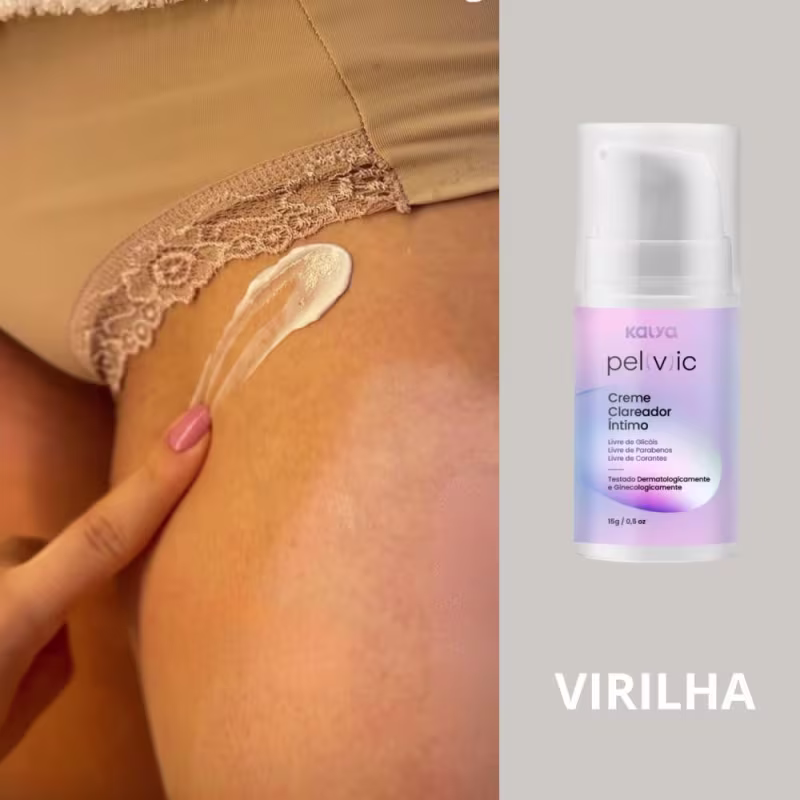 Kit Clareamento Íntimo Axila Virilha Esfoliante Kalya Pelvic