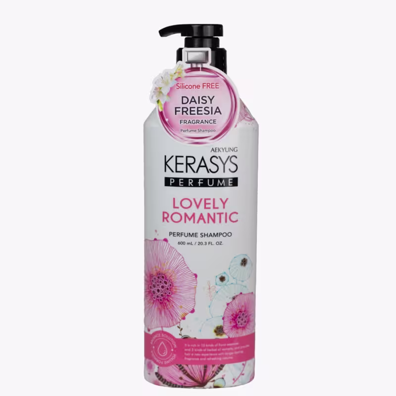 Shampoo Kerasys Perfume Lovely Romantic 600ml.