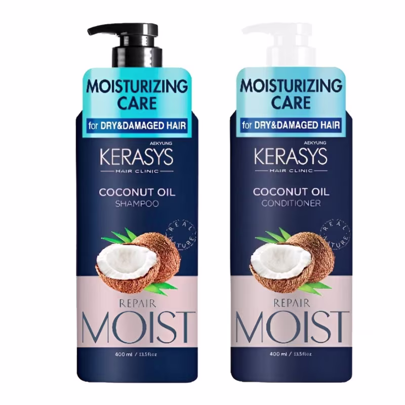Kerasys - Coconut Oil - Shampoo 400ml e Condicionador 400ml