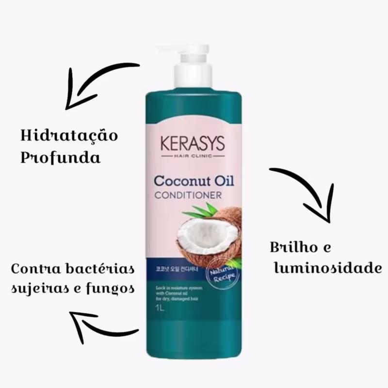 Condicionador Kerasys Coconut Oil 1L.