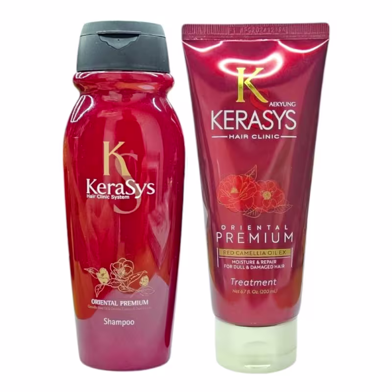 Kit Kerasys Oriental Premium - Shampoo 200ml + Hair Clinic Treatment 200ml