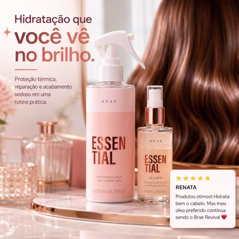 Kit Braé Essential - Fluído 260ml + Óleo 60ml