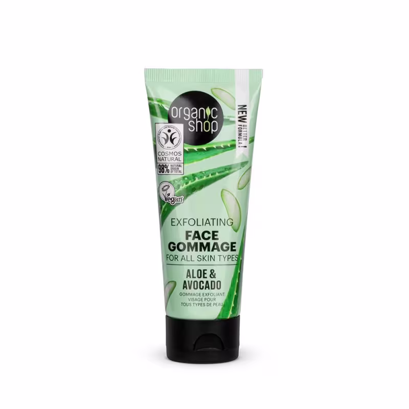Kit Limpeza e Tonificação e Hidratação Facial Completa Organic Shop - Aloe Vera e Abacate