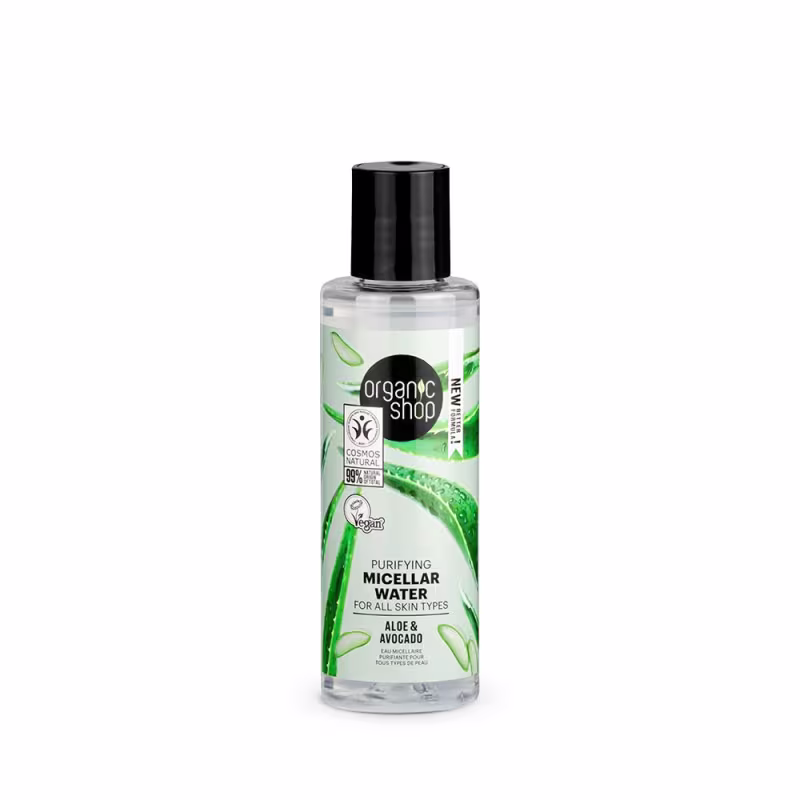 Kit Limpeza e Tonificação e Hidratação Facial Básica Organic Shop - Aloe Vera e Abacate