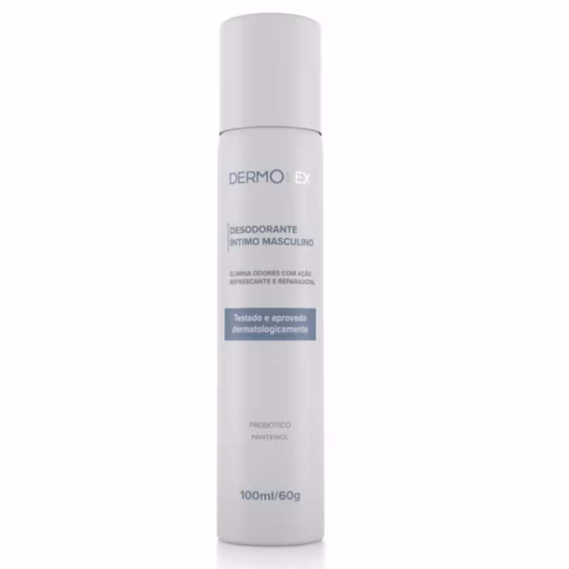 Kit Íntimo Masculino Dermosex Sabonete + Desodorante Íntimo Higiene Controle de Odor e Frescor Prolongado