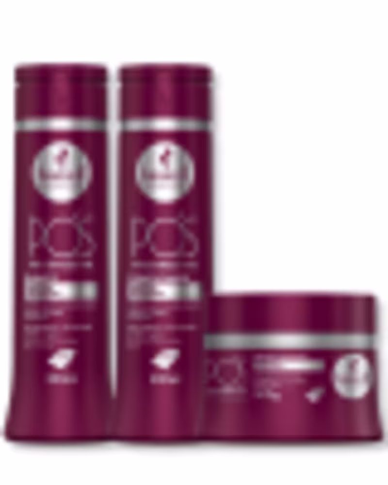 Haskell Kit Pós -Progressiva - Shampoo 300ml + Condicionador 300ml + Máscara 300g