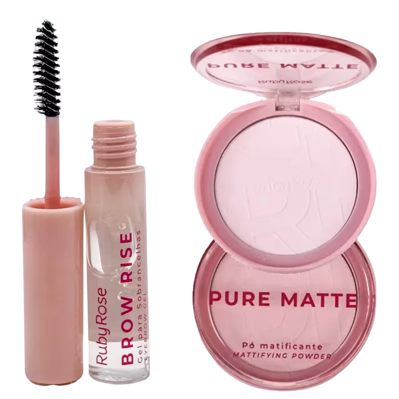 Kit Sobrancelhas Brow Rise + Pó Matificante Pure Matte Face
