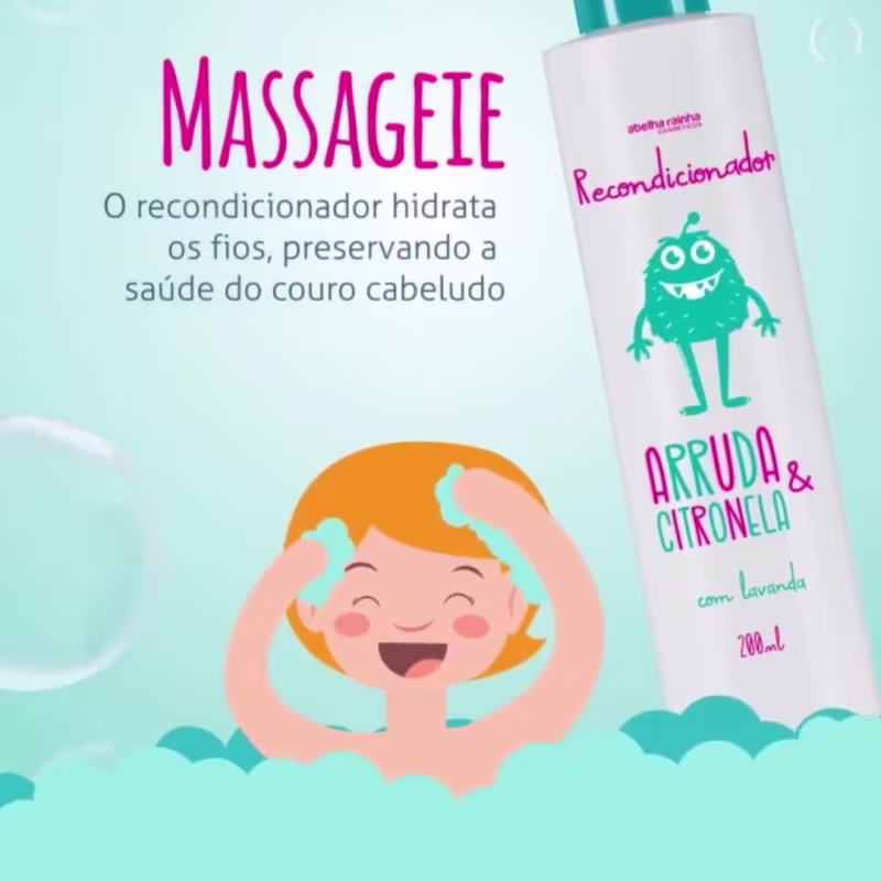 Kit Abelha Rainha Arruda & Citronela com Lavanda Duo Care, 2 produtos.