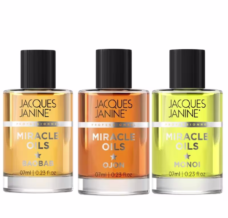 Kit 3 Óleos Miracle Baobab Ojon Monoi  7ml Jacques Janine