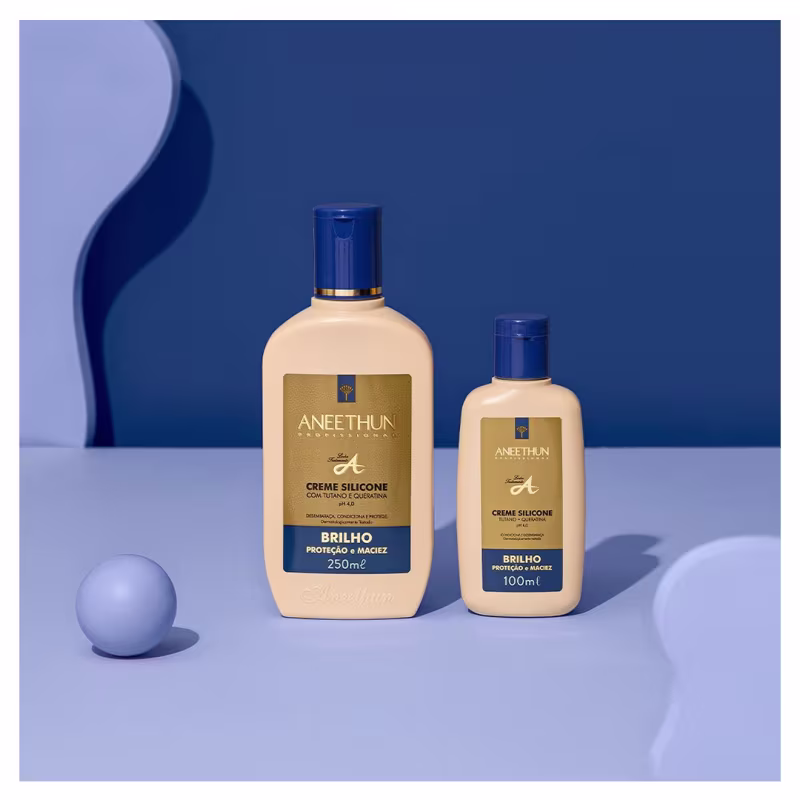 Aneethun Linha A Kit Creme de Silicone Brilho 2x250ml