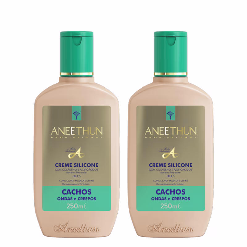 Aneethun Linha A Kit Creme de Silicone Cachos 2x250ml