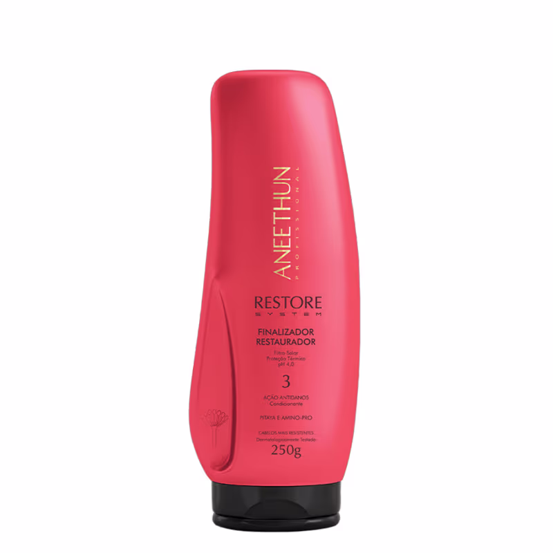 Aneethun Restore System Kit Shampoo Restaurador Máscara Restauradora e Finalizador Restaurador 250g