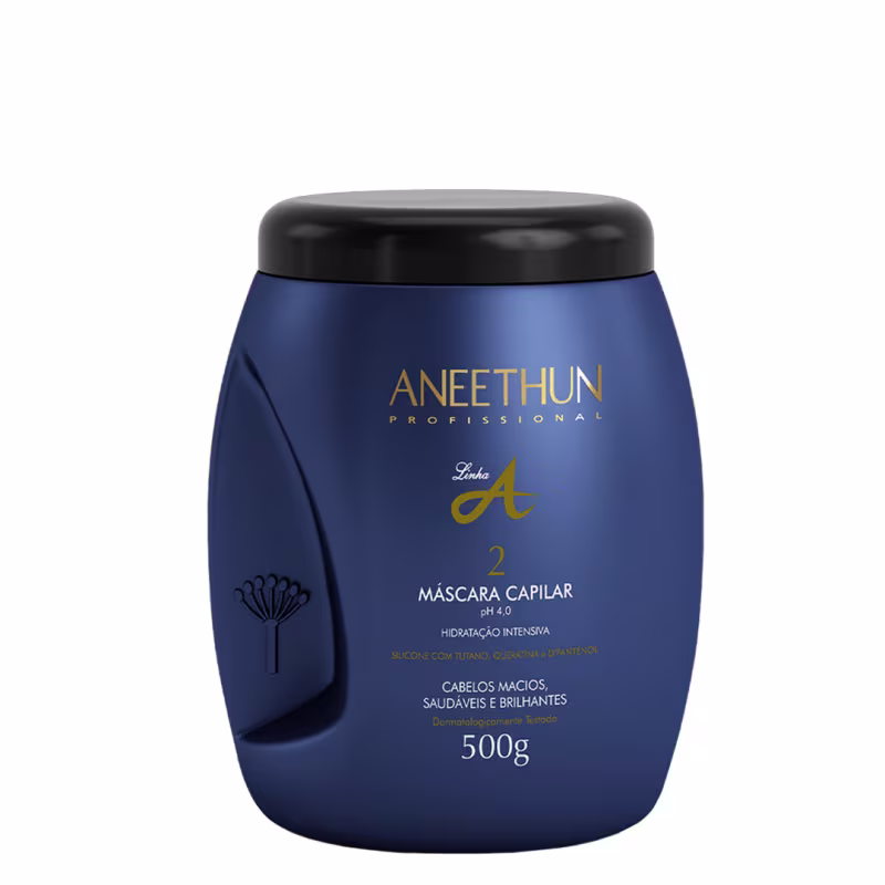 Aneethun Linha A Máscara Creme de Silicone Brilho e Blend SOS Fluído Reconstrutor 210ml
