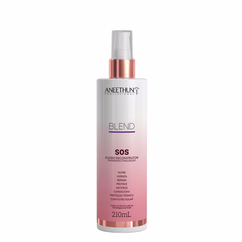 Aneethun Restore System Kit Shampoo Máscara e Blend SOS Fluído Reconstrutor 210ml