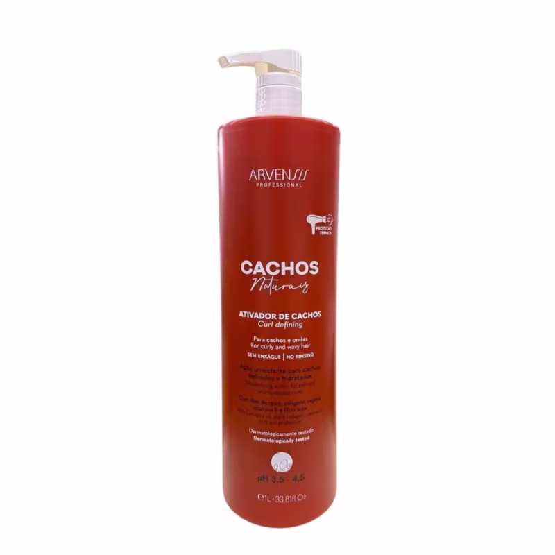 Kit Arvensis Cachos Naturais - Ativador De Cachos 1L + Máscara Capilar 2x1 500g