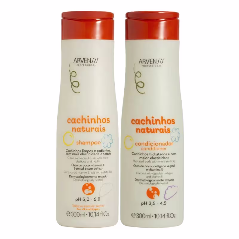 Kit Arvensis Cachinhos Naturais - Shampoo & Condicionador 300ml