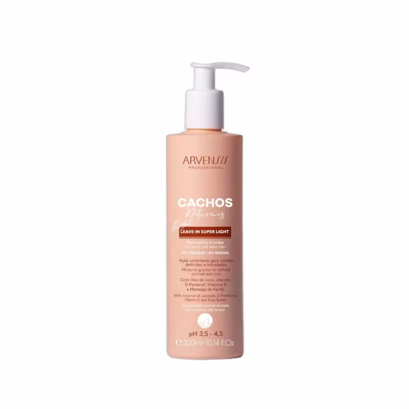 Kit Arvensis Cachos Naturais Light - Geleia Umectante 300ml + Leave-In 300ml + Máscara 2x1 300g