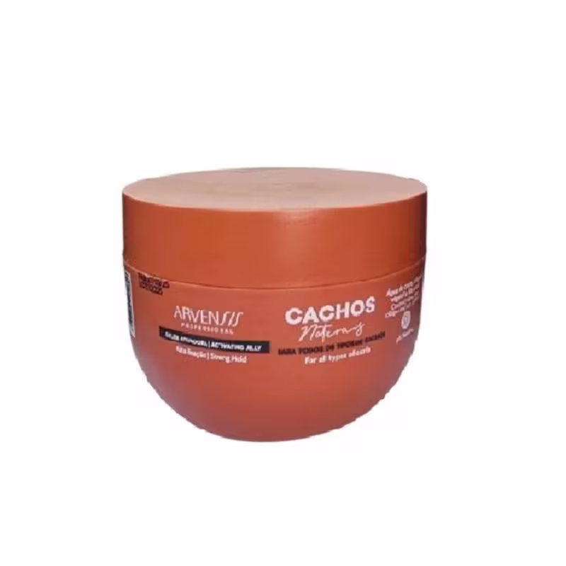 Kit Arvensis Professional Cachos Naturais - Shampoo 1L + Ativador De Cachos Crespos 1L + Geleia Alta Fixação 250ml