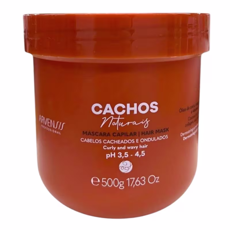 Kit Arvensis Professional Cachos Naturais - Shampoo 1L + Condicionador 1L + Máscara 500g + Geleia Alta Fixação 500g