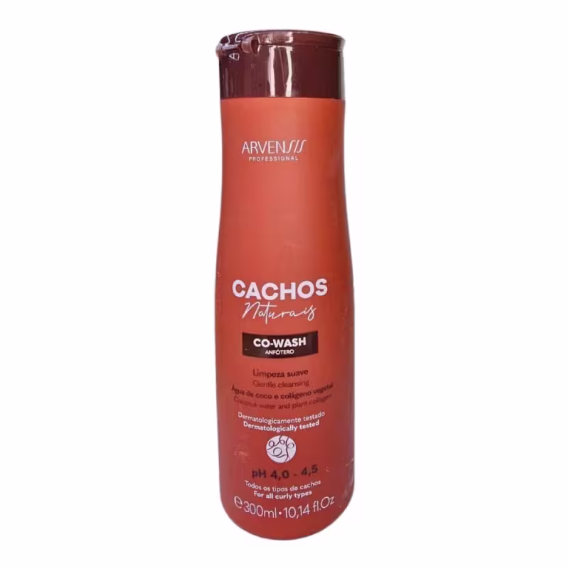 Kit Arvensis Cachos Naturais - Shampoo 300ml + Co-Wash 300ml + Day After 250ml + Geleia Ativadora 250g