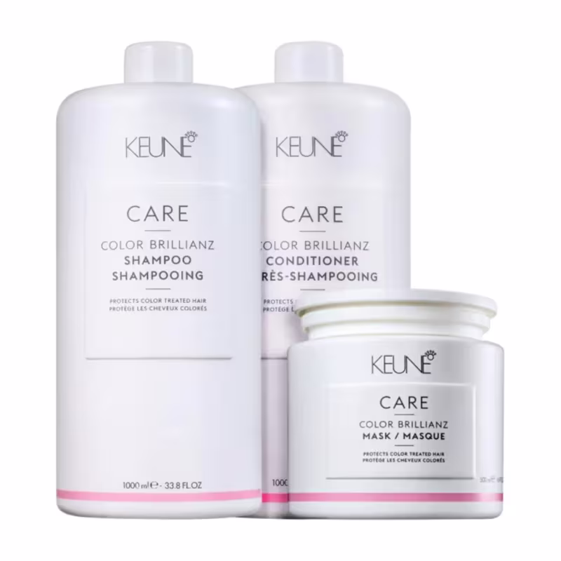 Kit Keune Color Brillianz - Shampoo 1L + Condicionador 1L + Máscara 500ml