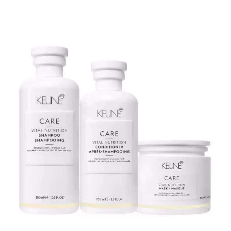 Kit Vital Nutrition Shampoo 300ml + Condicionador 250ml + Máscara 200ml - Keune