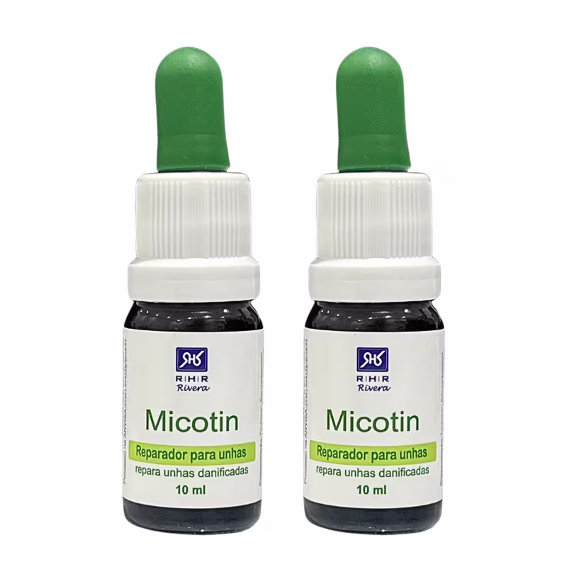 Dois frascos de Reparador para Unhas RHR Cosméticos.