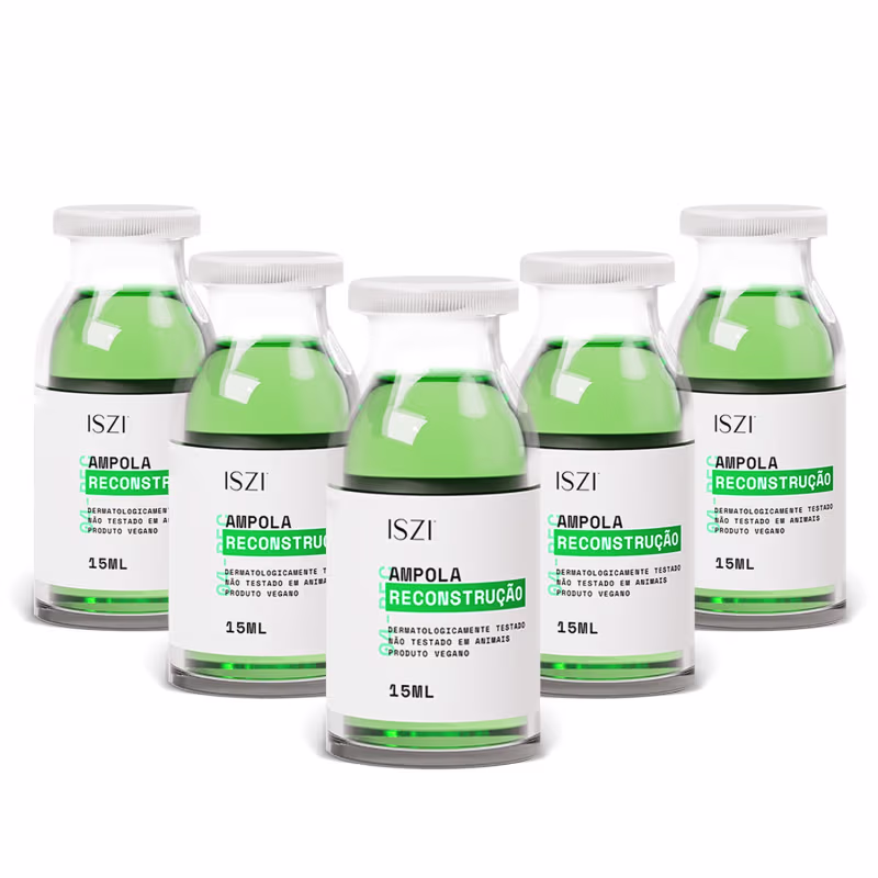 Kit 5 Ampolas Reconstrução - Fortalecimento e Maciez