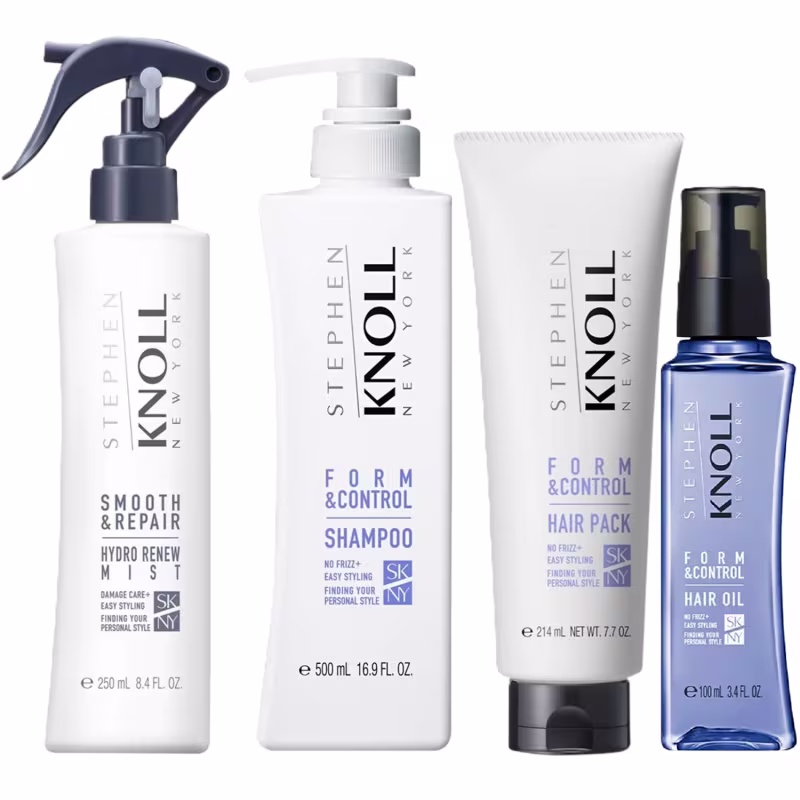 Kit Stephen Knoll Form & Control - Shampoo 500ml + Máscara 214ml + Leave-in Smooth 250ml + Hair Oil 100ml