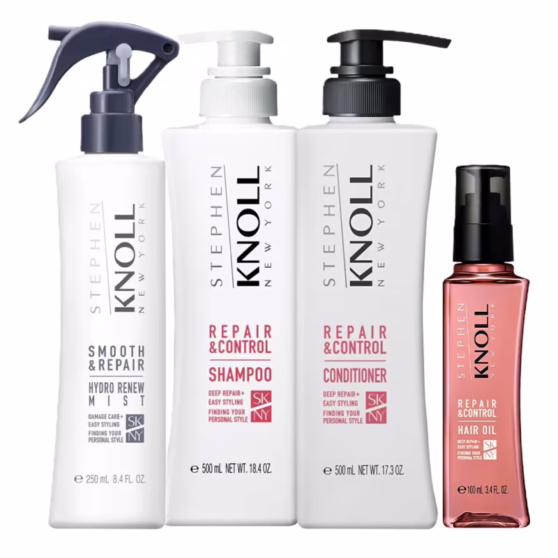 Kit Stephen Knoll Repair & Control - Shampoo 500ml + Condicionador 500ml + Leave-in Smooth 250ml + Hair Oil 100ml