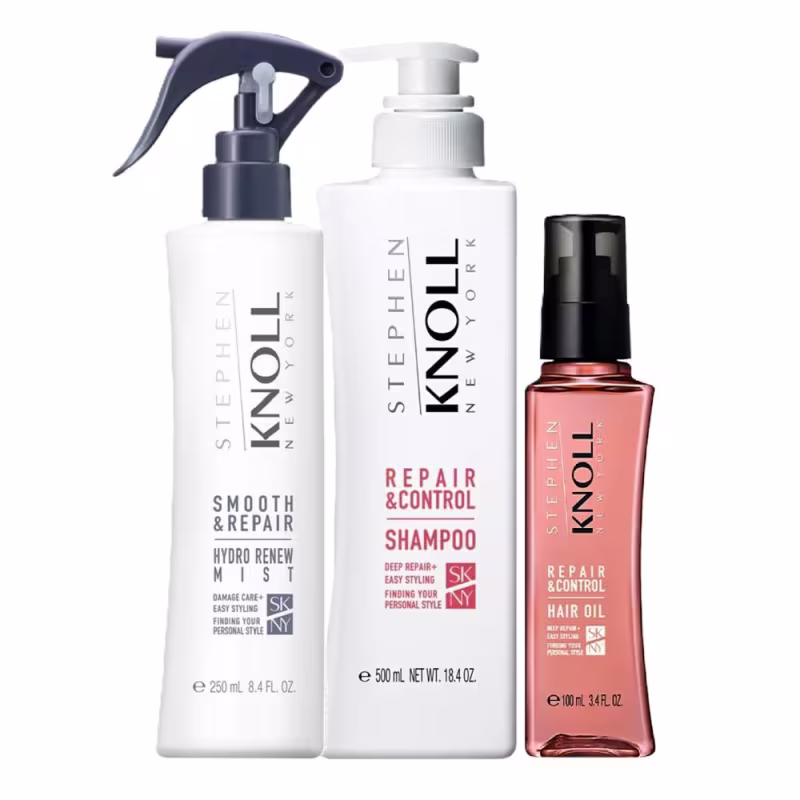 Kit Stephen Knoll Repair & Control - Shampoo 500ml + Leave-in Smooth 250ml + Hair Oil 100ml