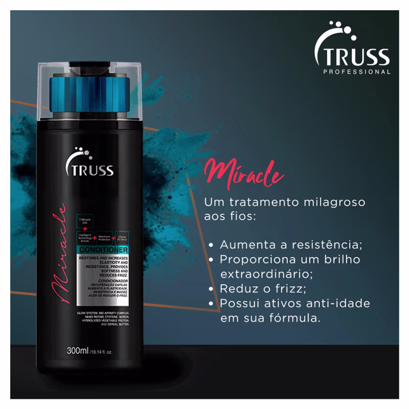 Truss Miracle Kit Shampoo Condicionador e Amino 30ml