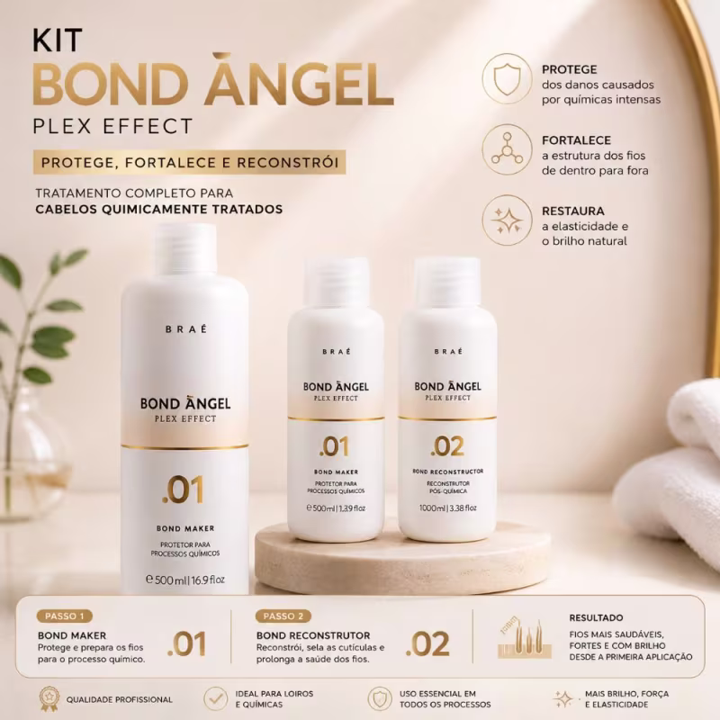 KIT BRAÉ BOND ANGEL PLEX EFFECT PROFISSIONAL