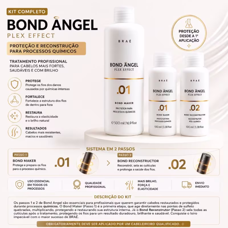KIT BRAÉ BOND ANGEL PLEX EFFECT PROFISSIONAL