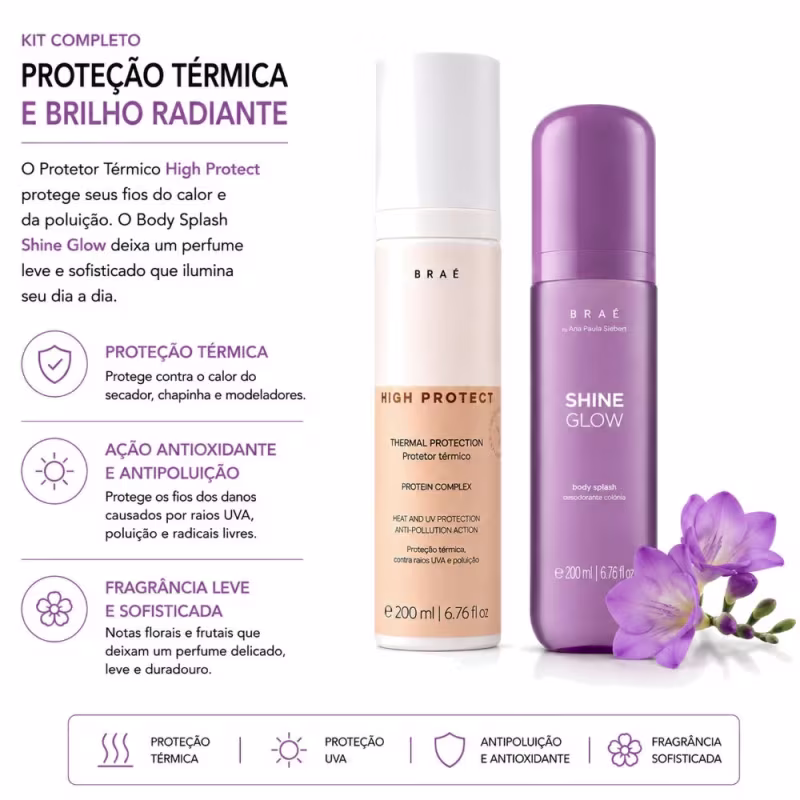 High Protect   + body splash Shine Glow