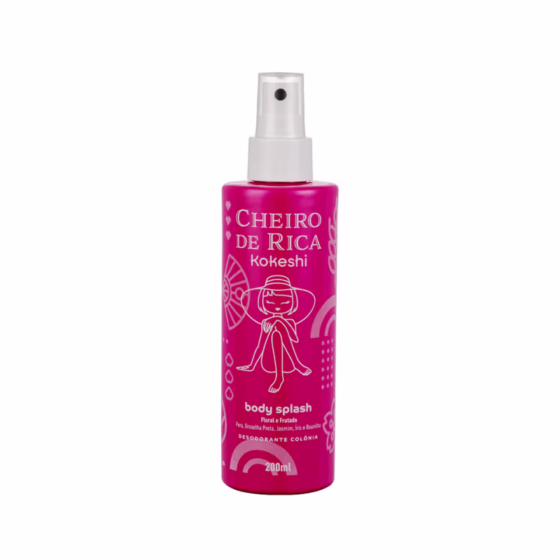 KOKESHI BODY SPLASH CHEIRO DE RICA FLORAL E FRUTADO 200ML
