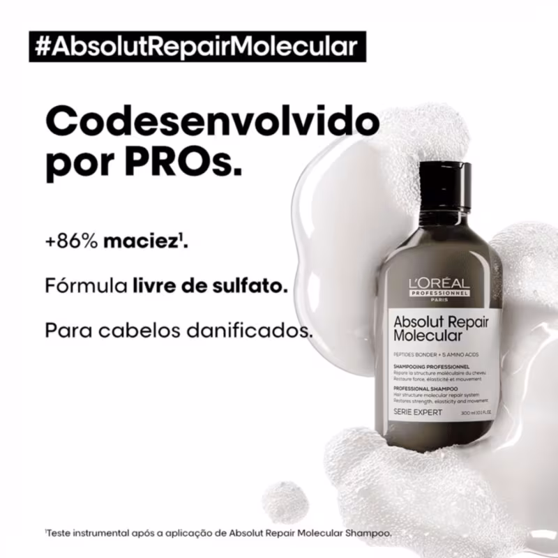 Kit L'Oréal Professionnel Absolut Repair Molecular Tratamento Duo (2 Produtos)