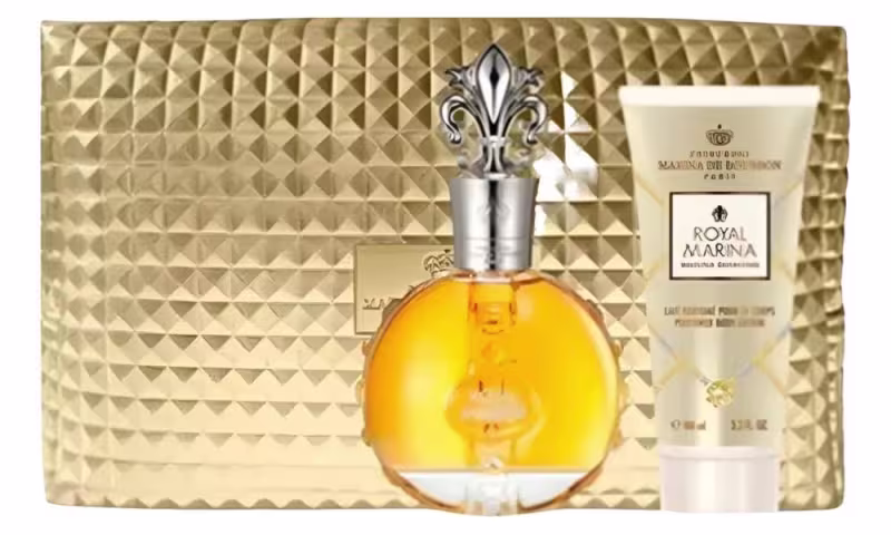 Conjunto Royal Marina Diamond Marina de Bourbon Feminino - Eau de Parfum 100ml + Loção Corporal 150ml + Nécessaire