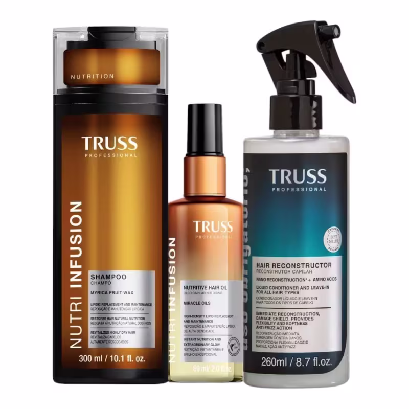 Kit Truss Nutri Infusion + Uso Obrigatório Trio (3 Produtos)