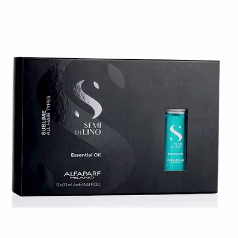 Kit Ampola Azul Alfaparf Semi Di Lino Sublime Essential Oil (12x13ml)